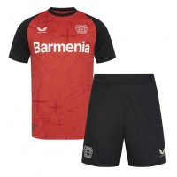 Bayer Leverkusen Florian Wirtz #10 Fußballbekleidung Heimtrikot Kinder 2024-25 Kurzarm (+ kurze hosen)